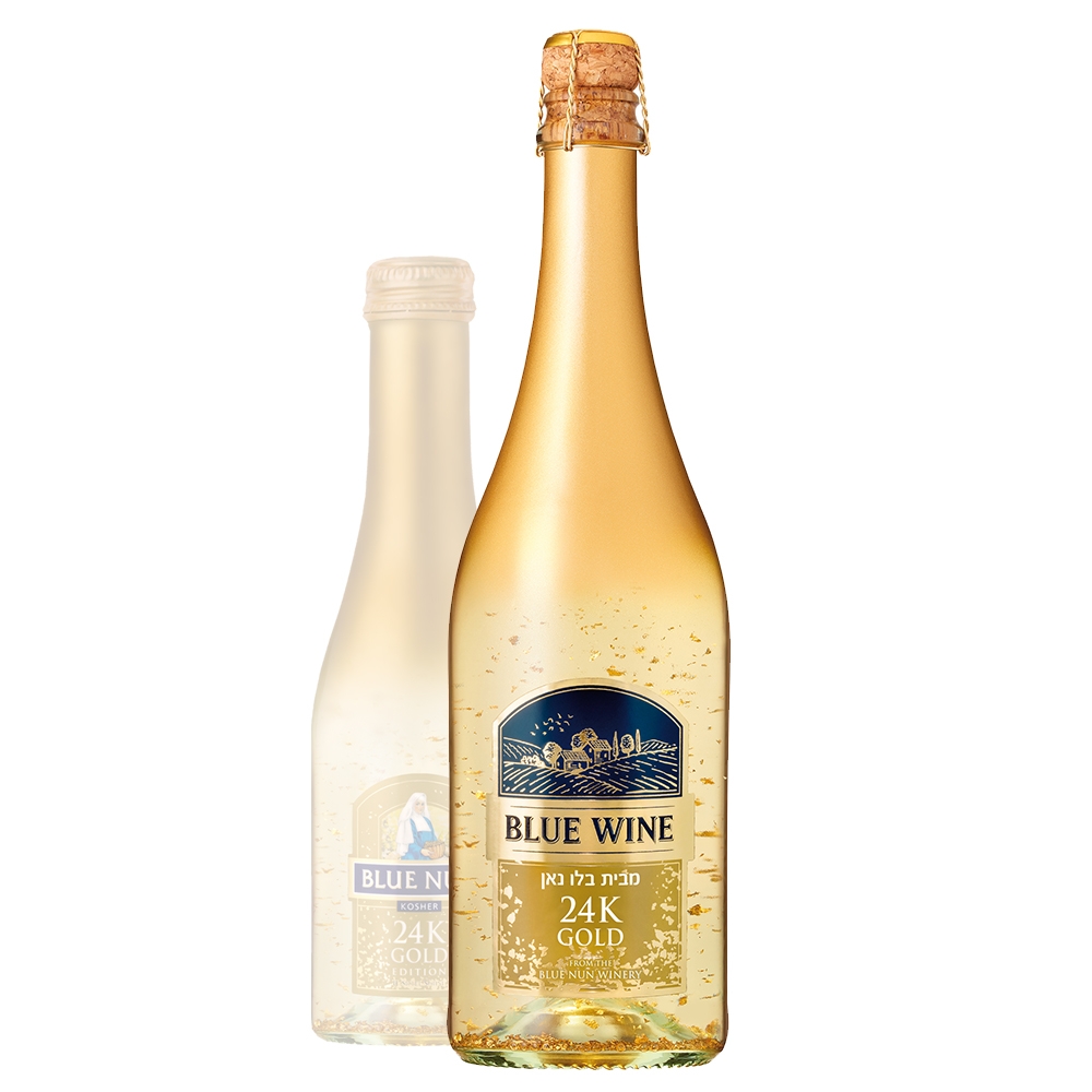 Blue Wine 24K Gold