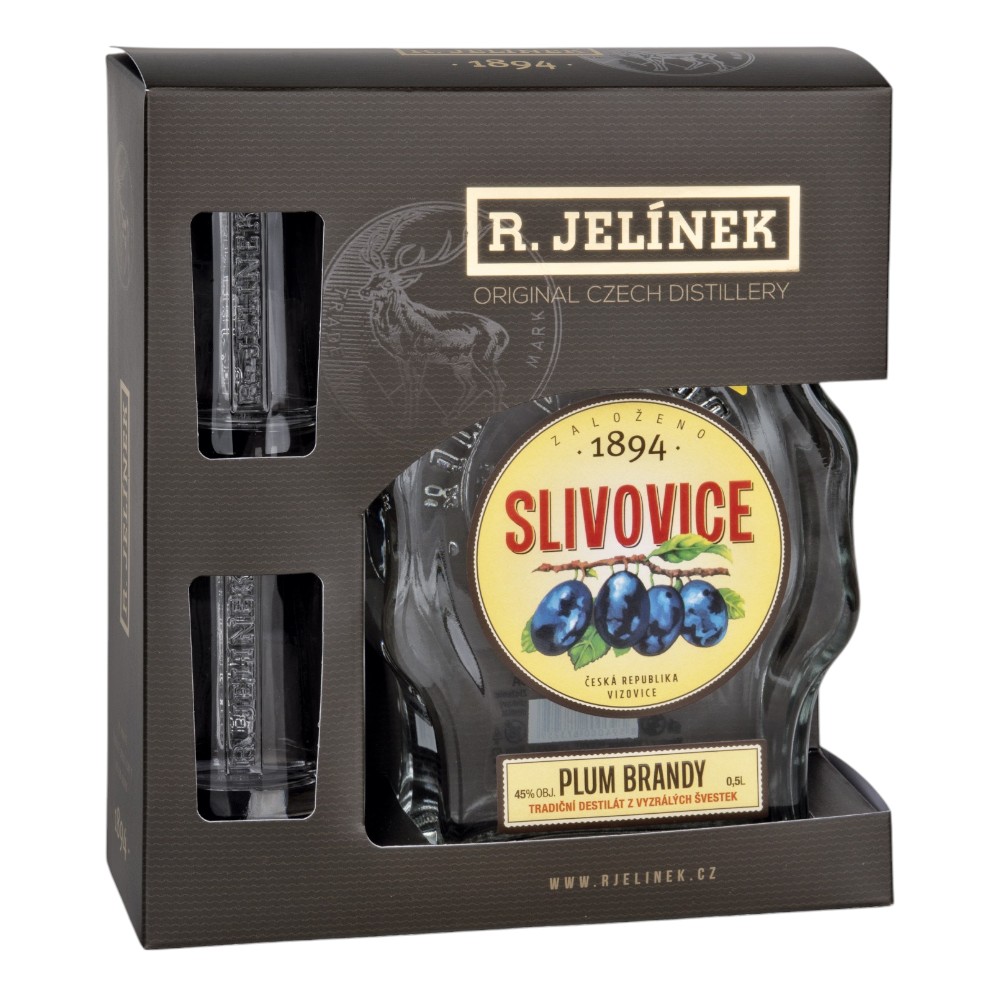 Jelinek Slivovitz White +2 Glasses