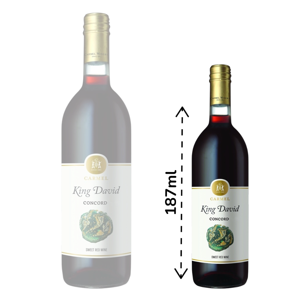 Carmel King David Sweet Red Wine 187ML