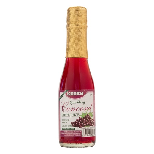 [J200] Kedem Grape Juice Sparkling Concord 187ML