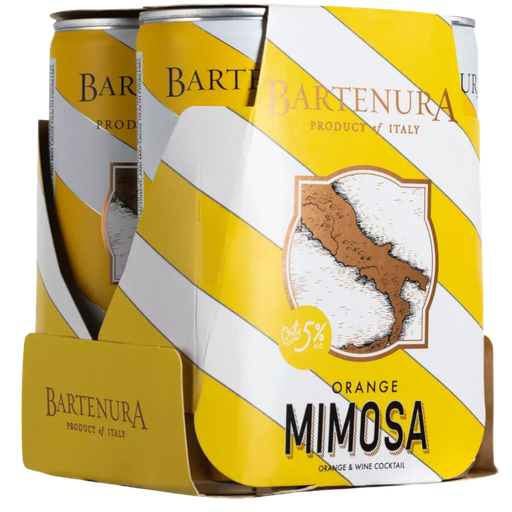 Bartenura Orange Mimosa Can - 4 Pack